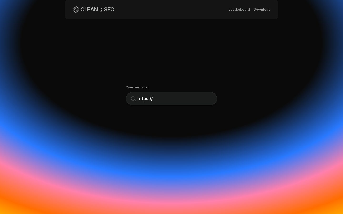Cleanseo Homepage