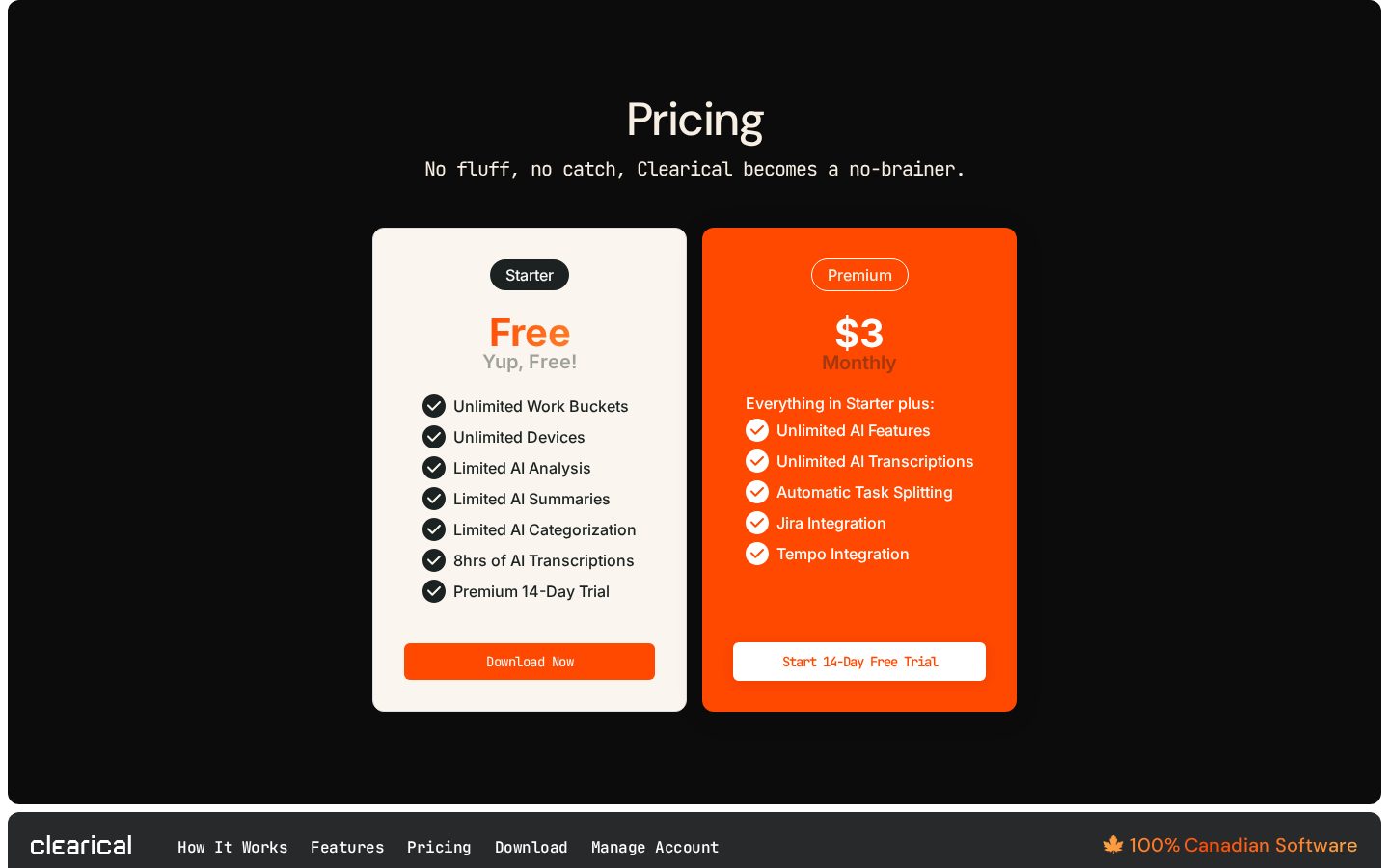 Clearical Pricing