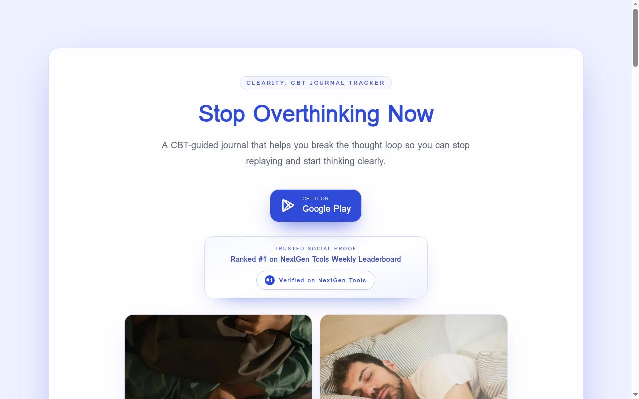 Clearity Homepage