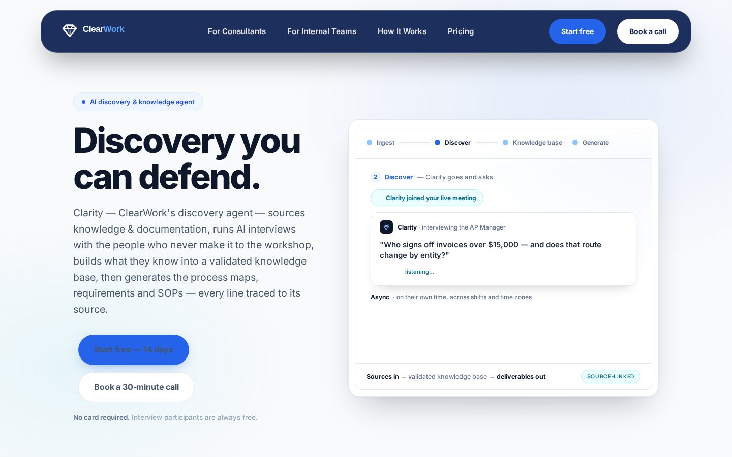 ClearWork Homepage