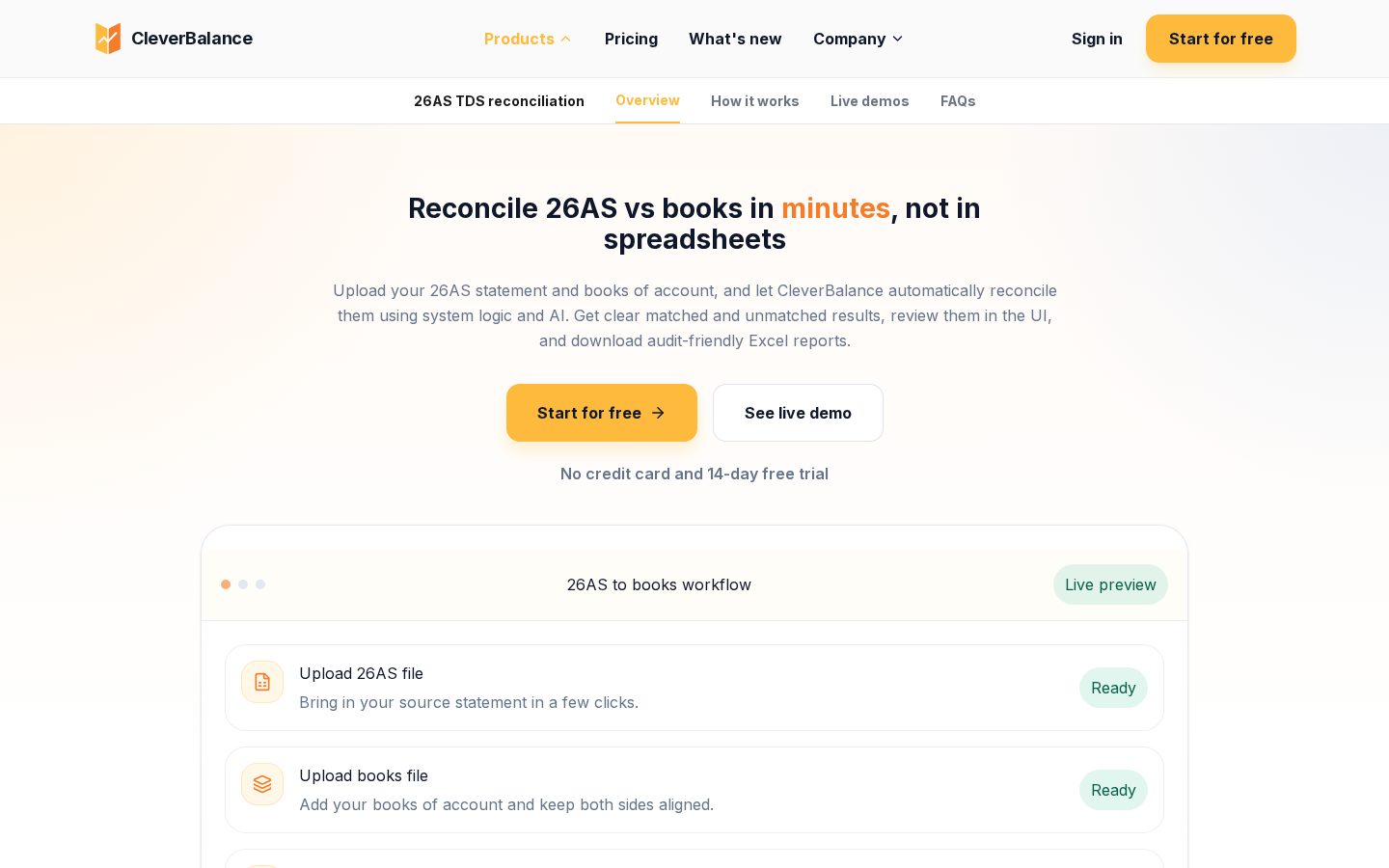 CleverBalance Homepage