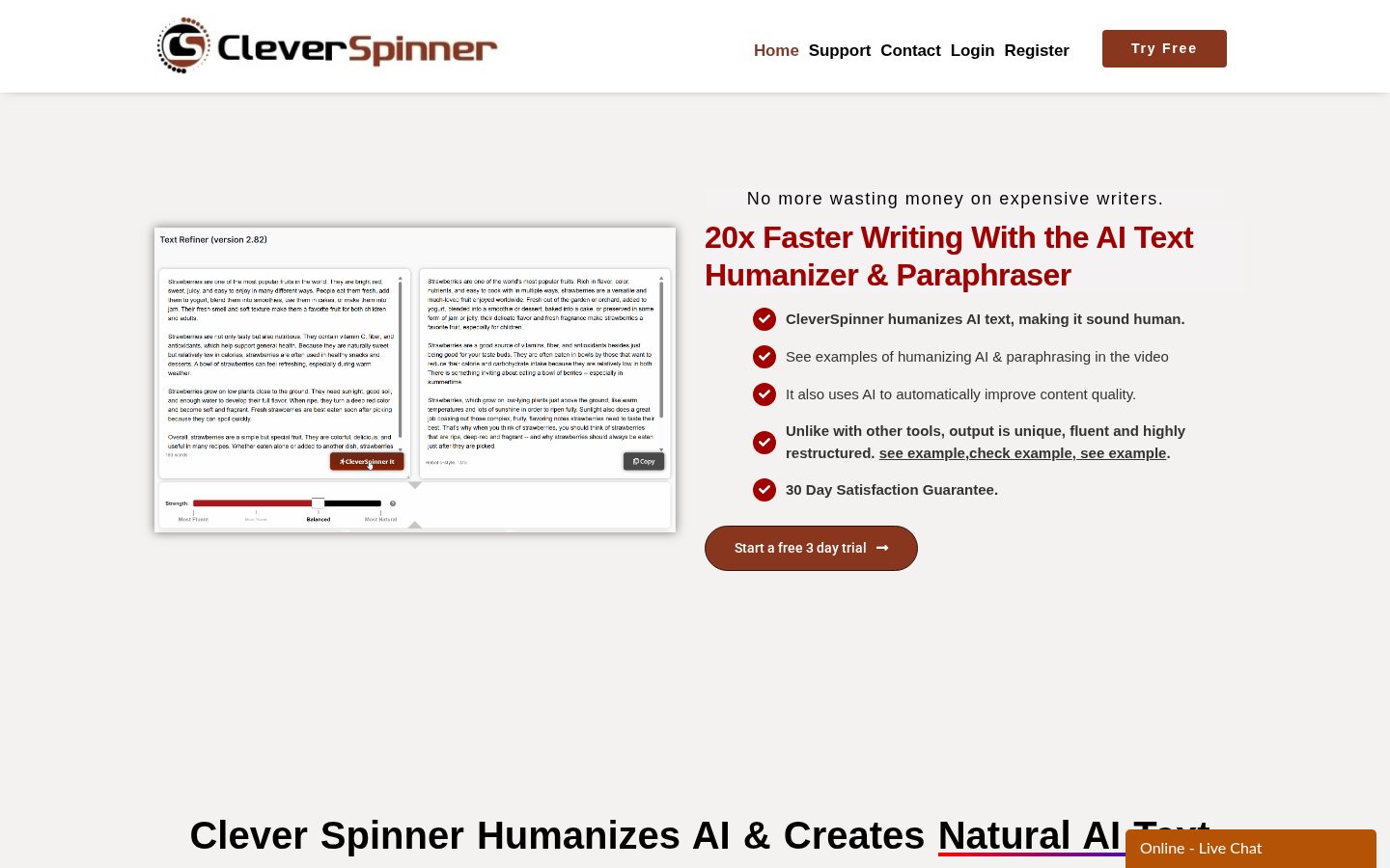 CleverSpinner Homepage