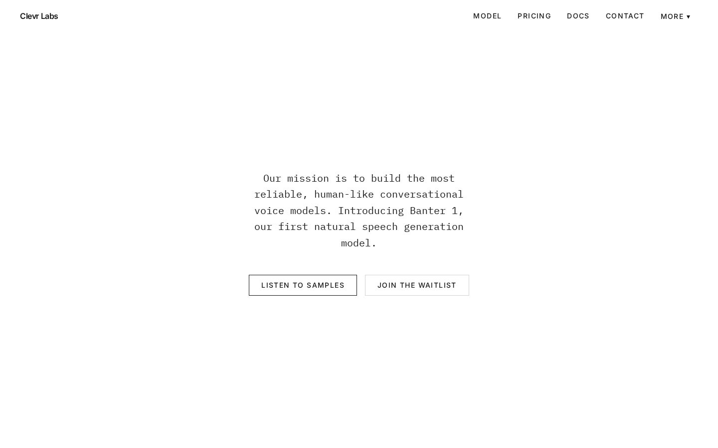 Clevr Homepage