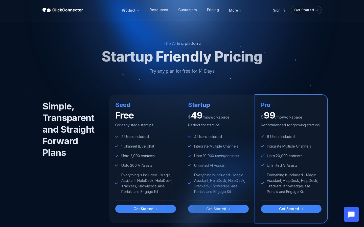ClickConnector Pricing