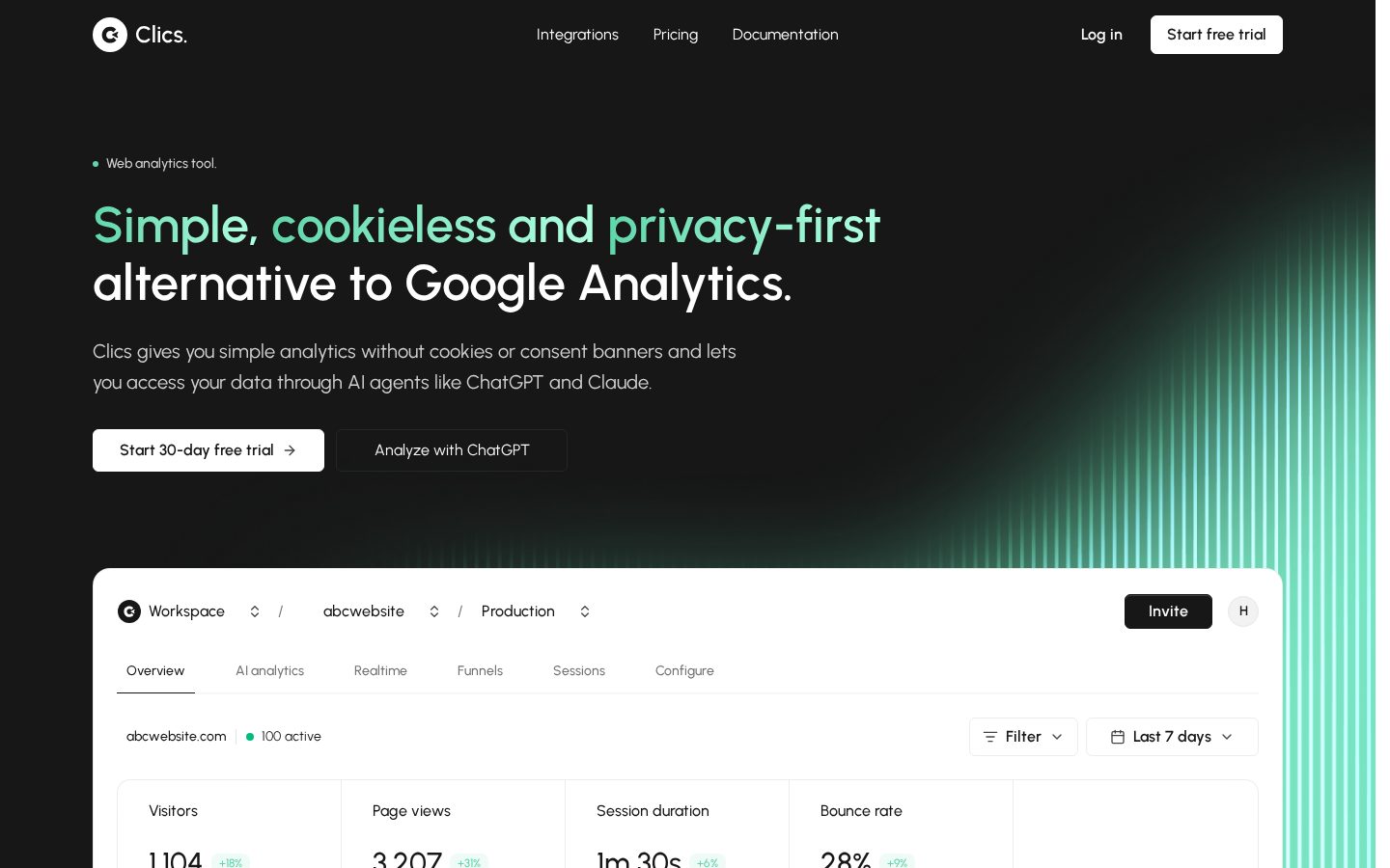 clics Homepage