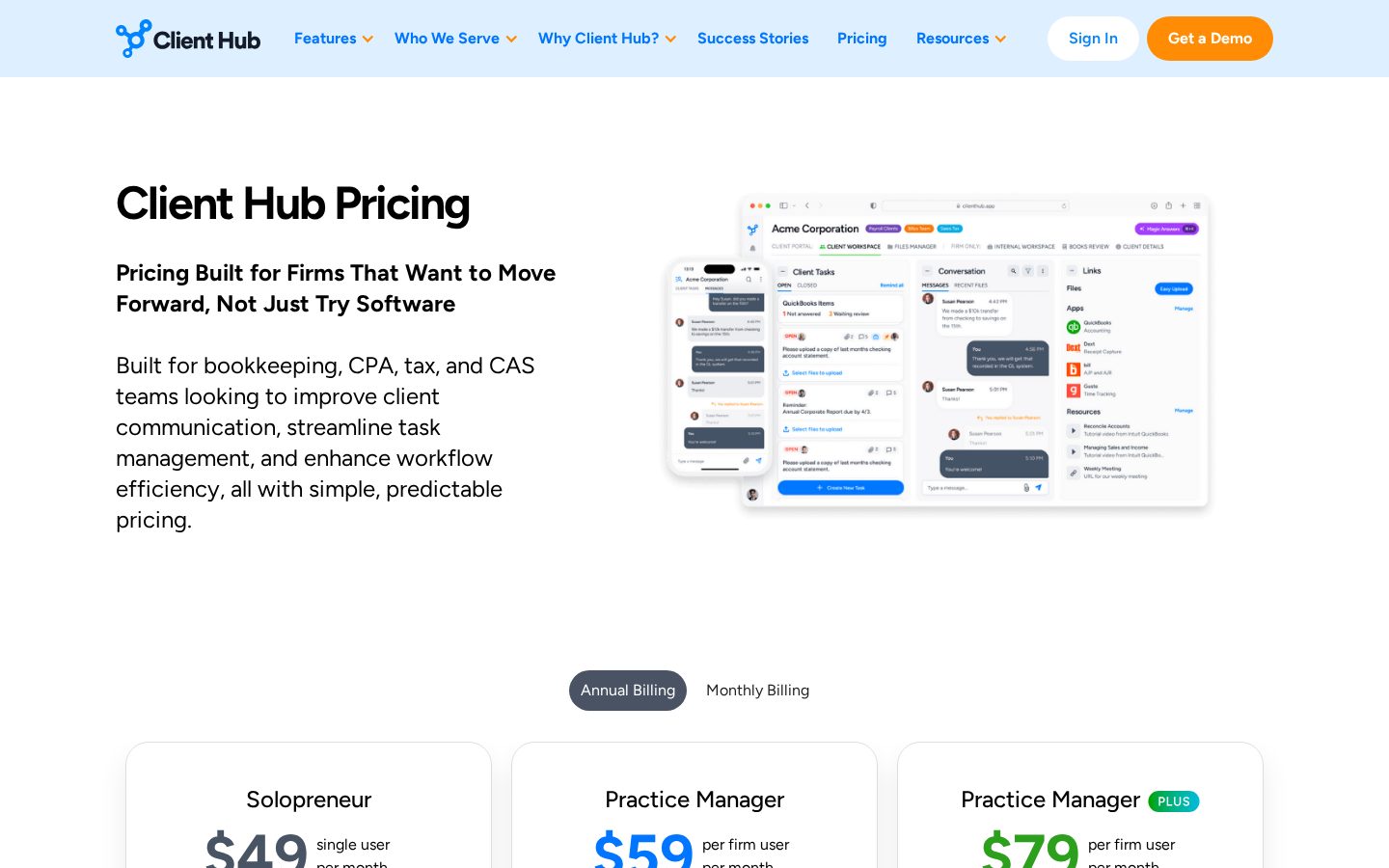 Client Hub Pricing