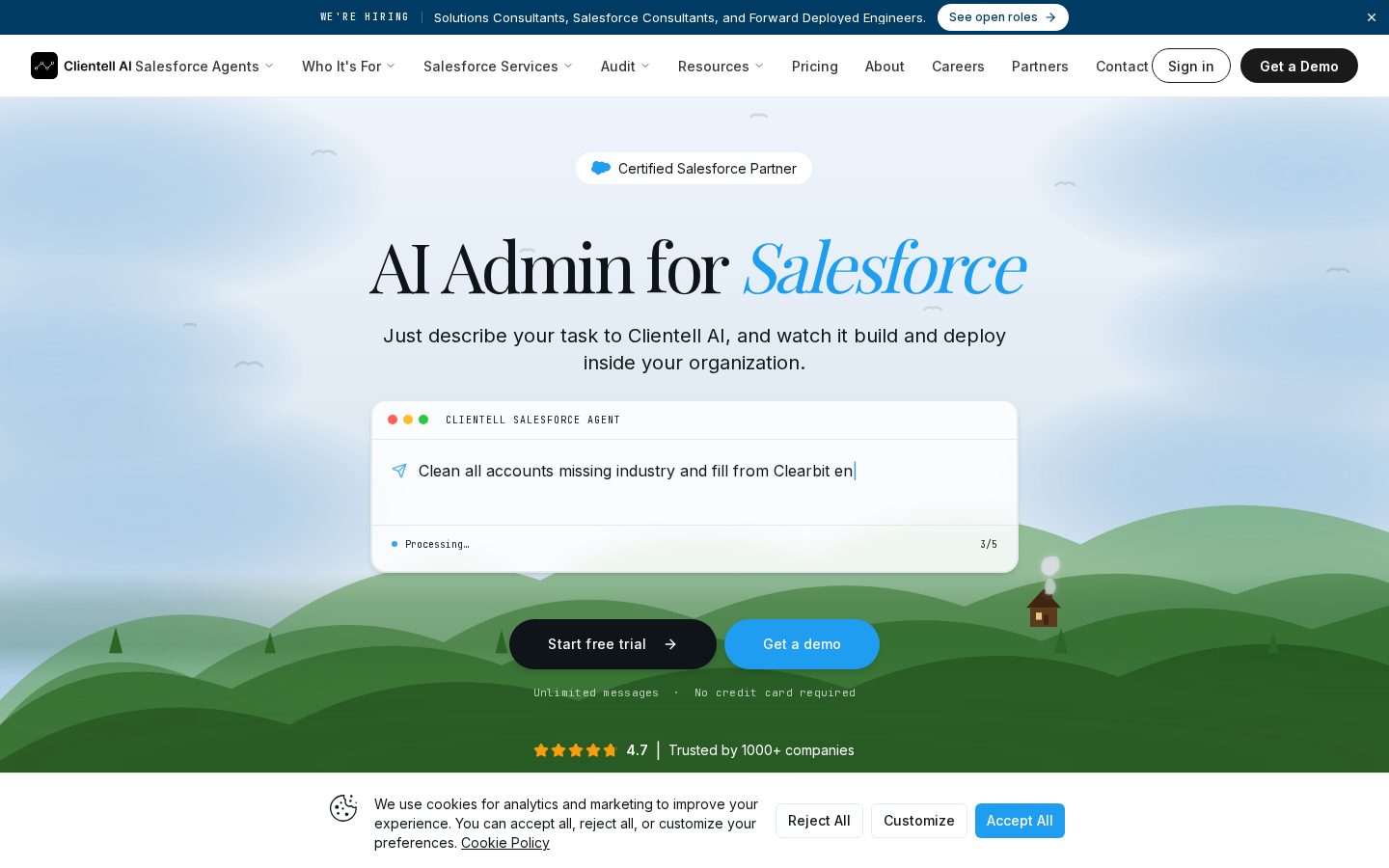 Clientell Homepage