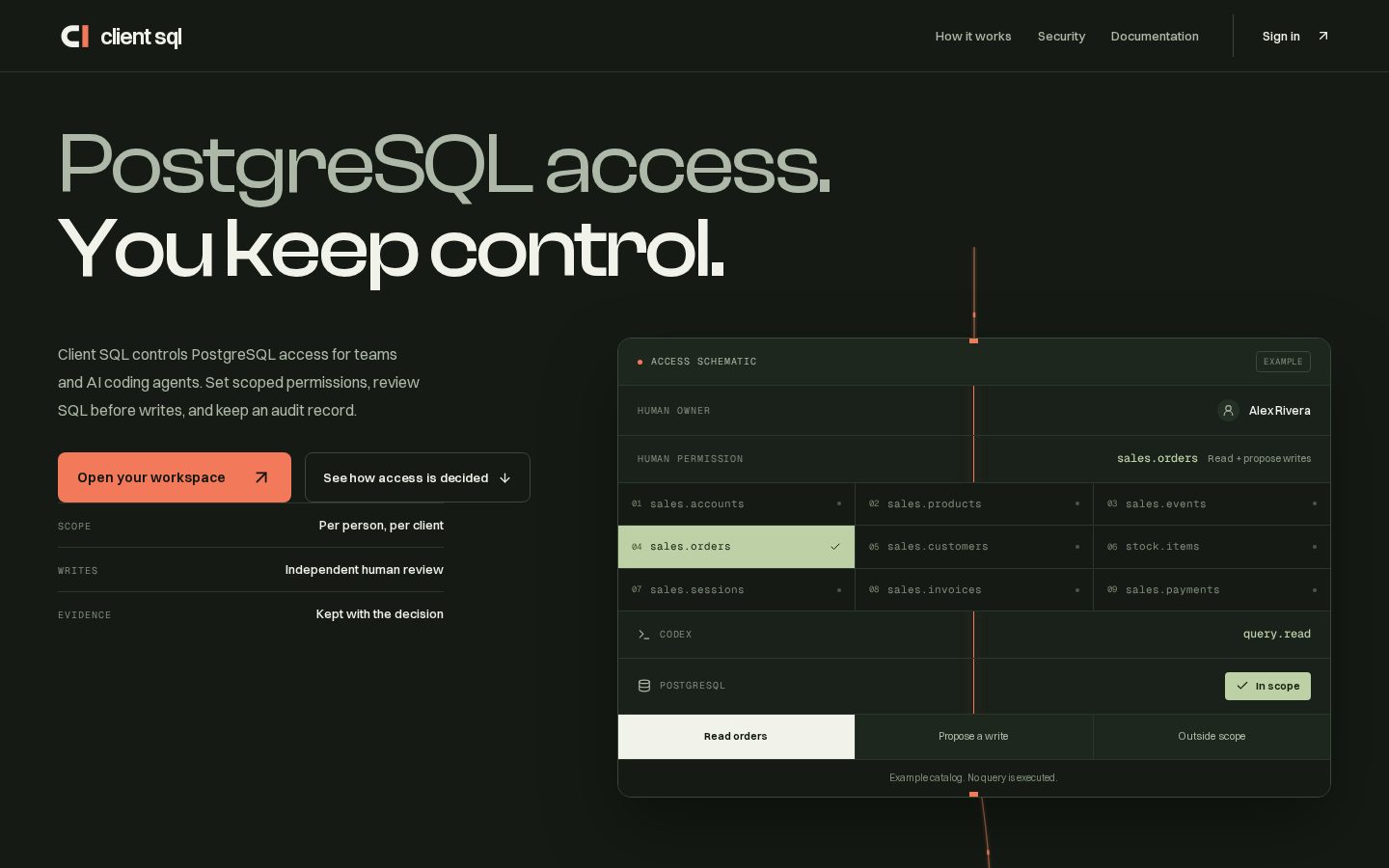 ClientSQL Homepage