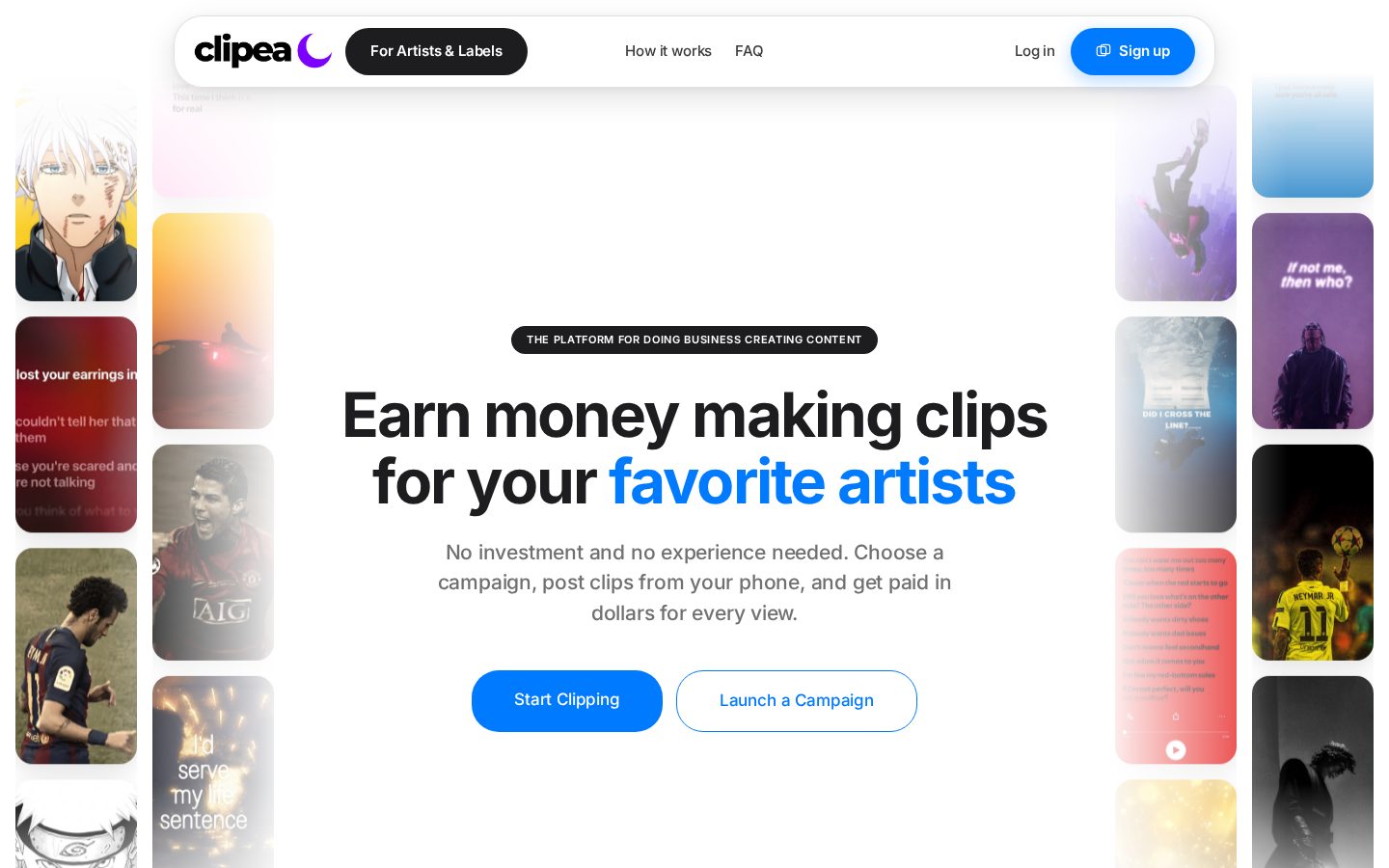 Clipea Homepage