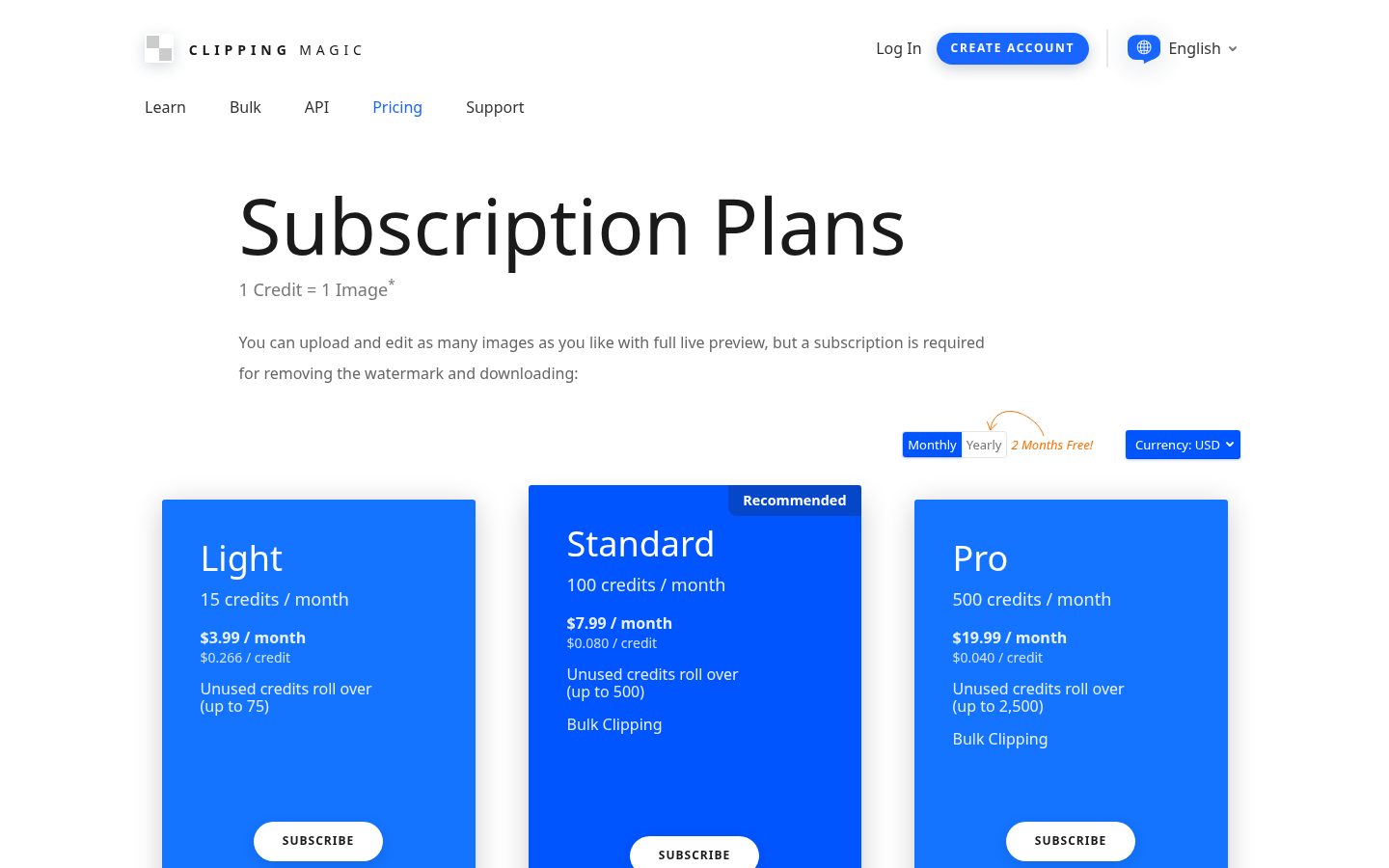 Clipping Magic Pricing
