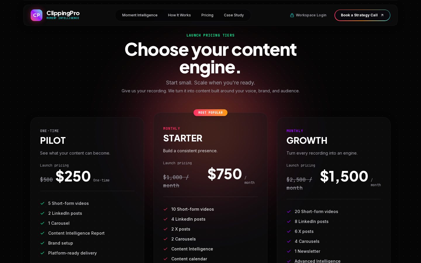 ClippingPro Pricing