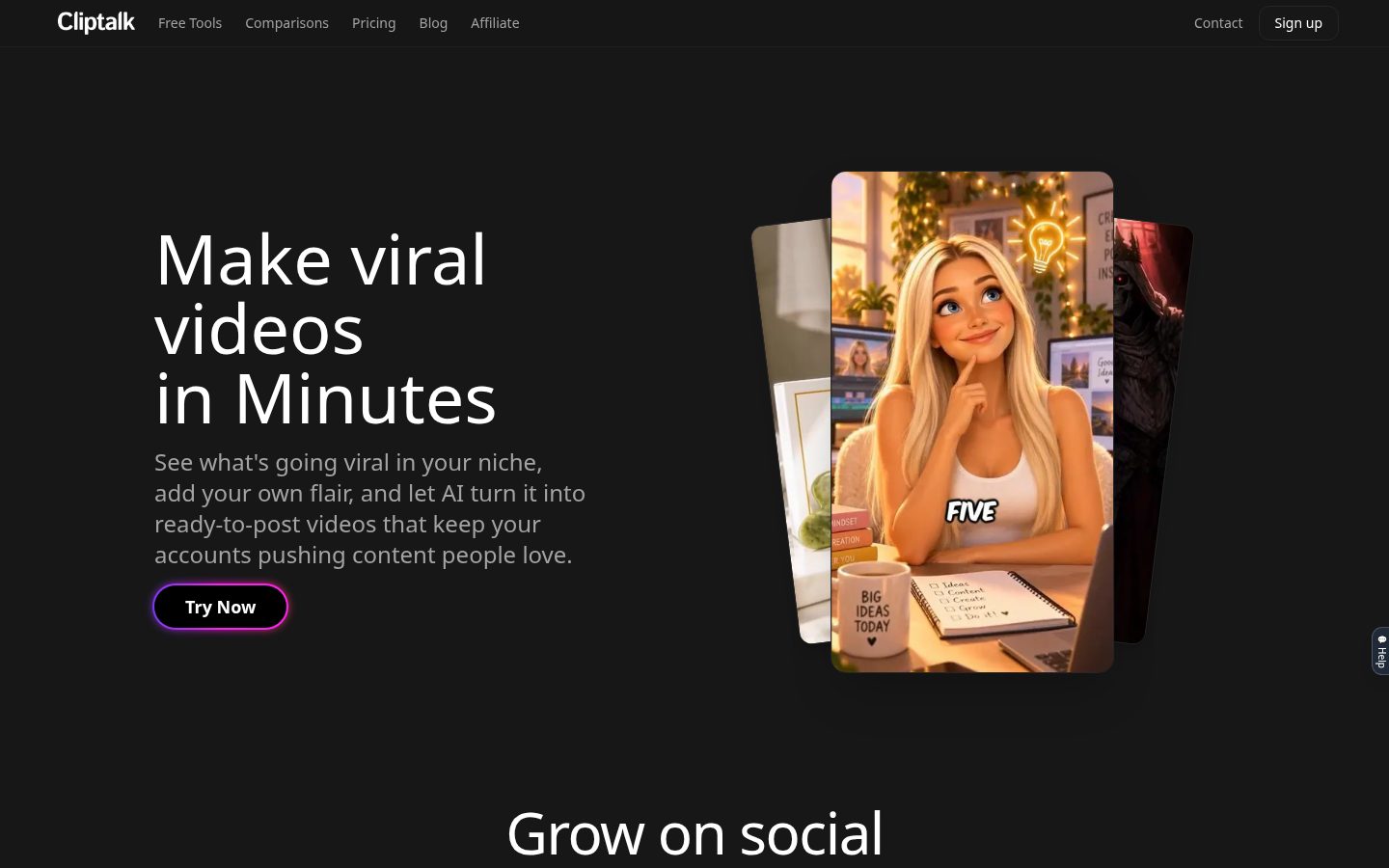 Cliptalk Homepage