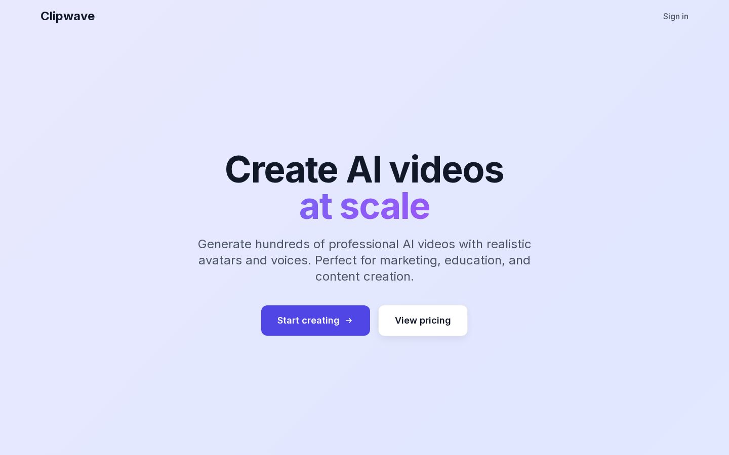Clipwave Homepage