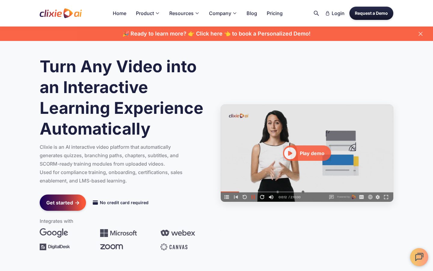 Clixie Homepage