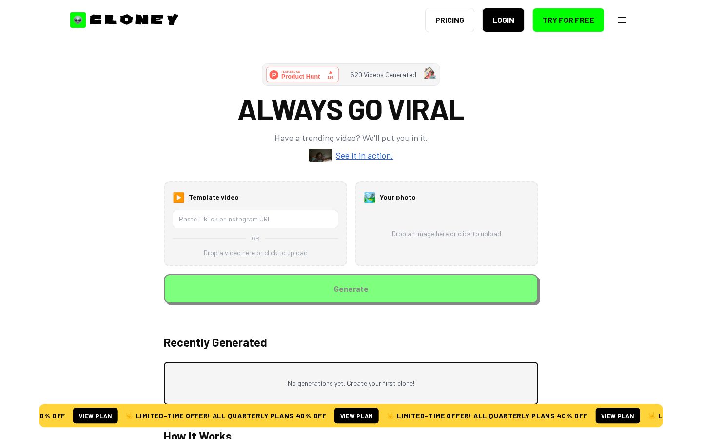 Cloney Homepage