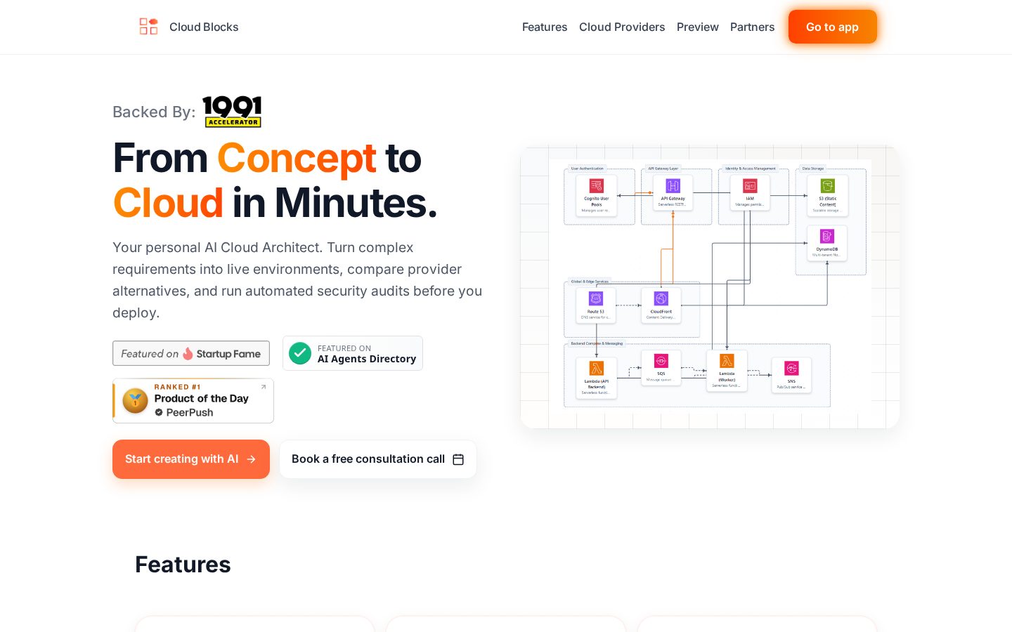 Cloud Blocks Homepage