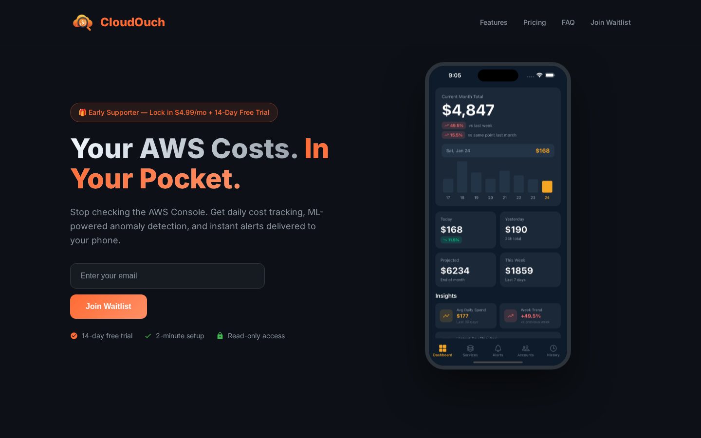 CloudOuch Homepage