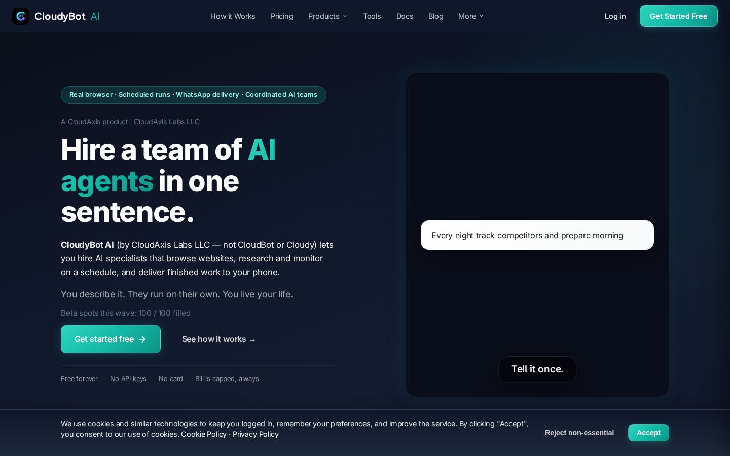 CloudyBot Homepage