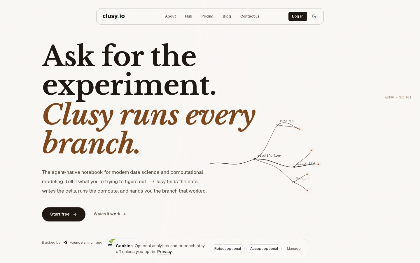 Clusy Homepage