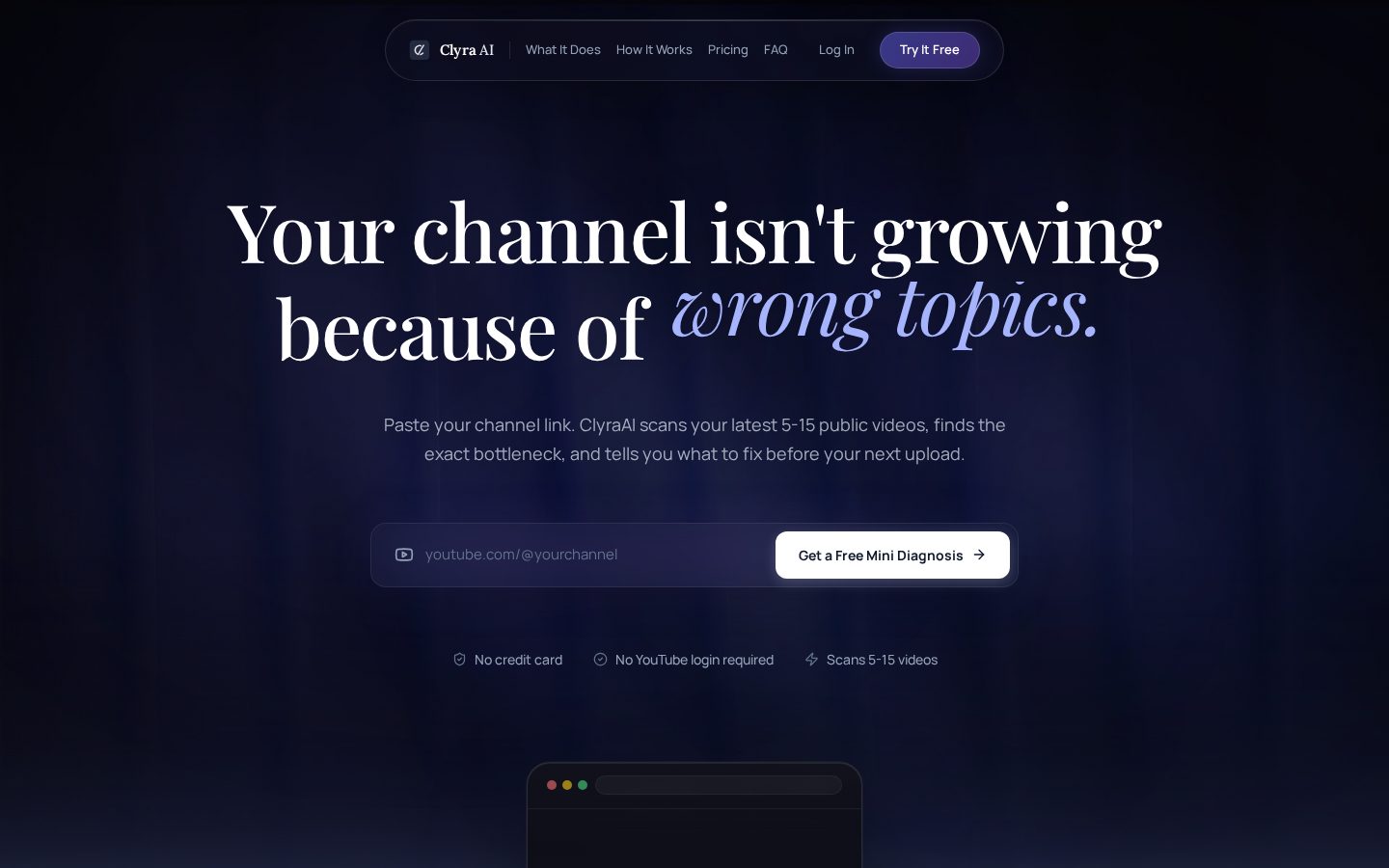 ClyraAI Homepage