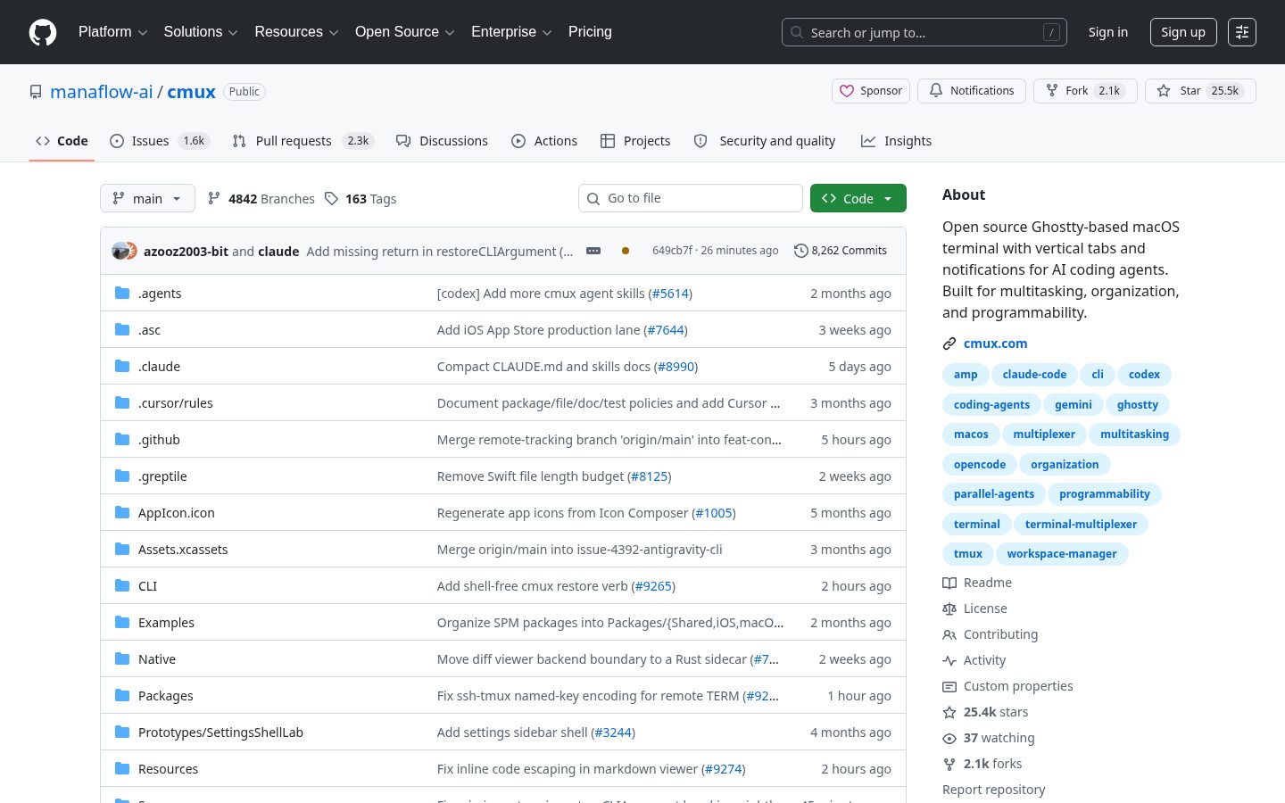 cmux Homepage