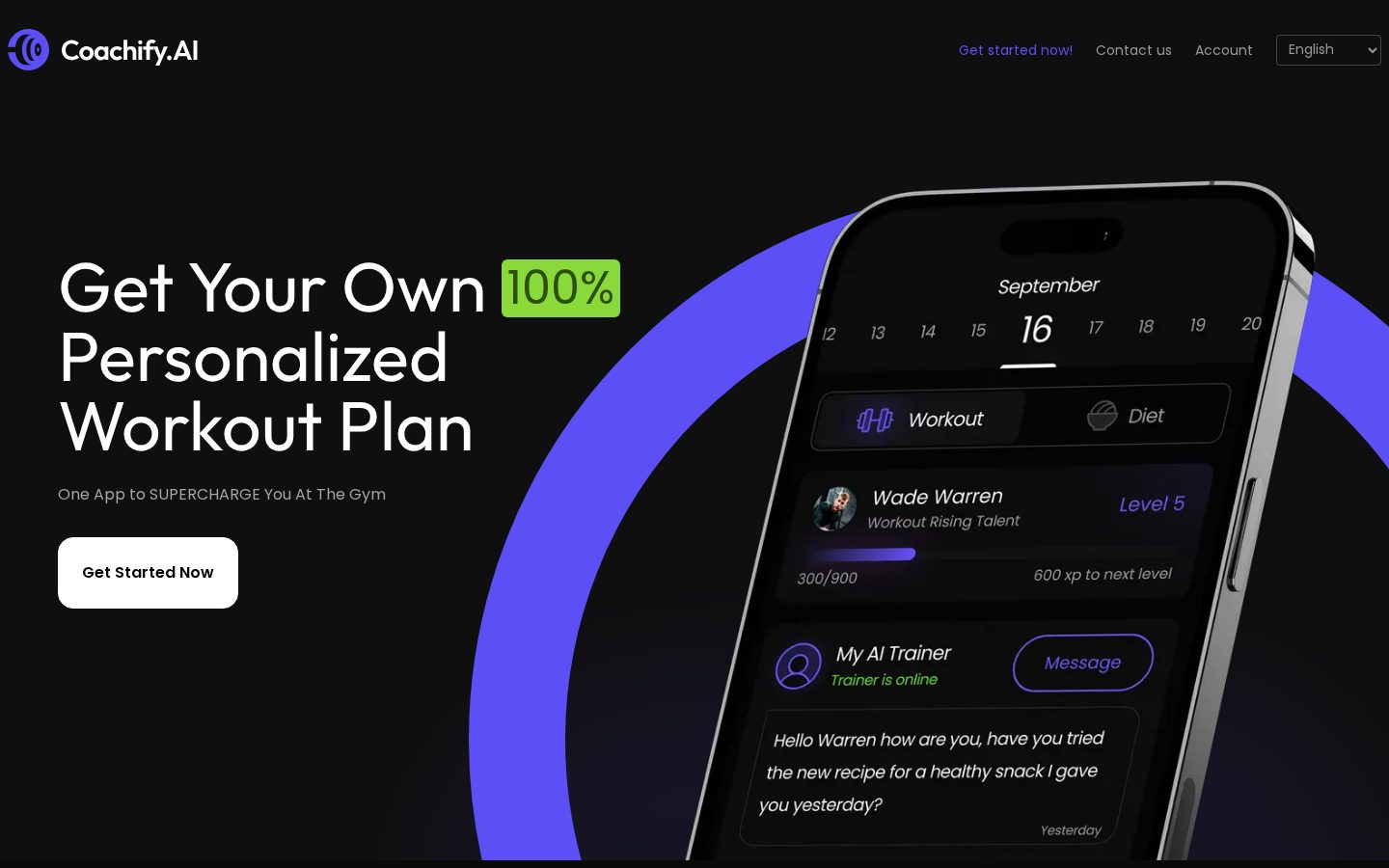 Coachify Homepage