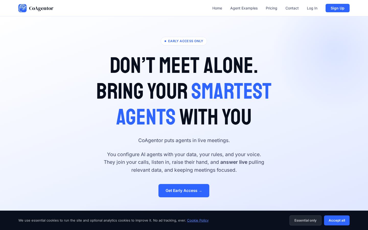 CoAgentor Homepage