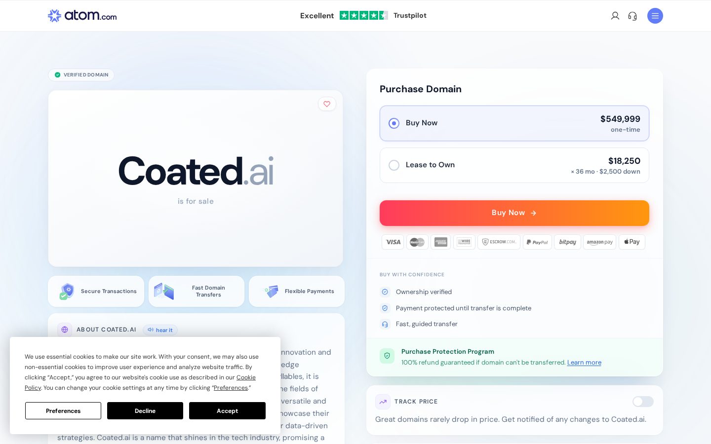 Coated Homepage