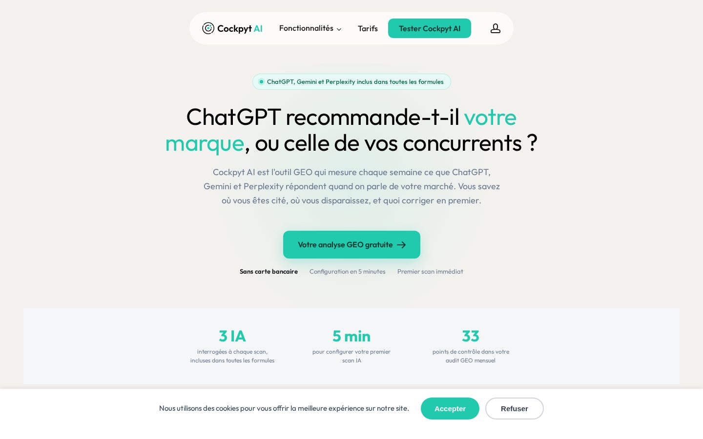 Cockpyt AI Homepage
