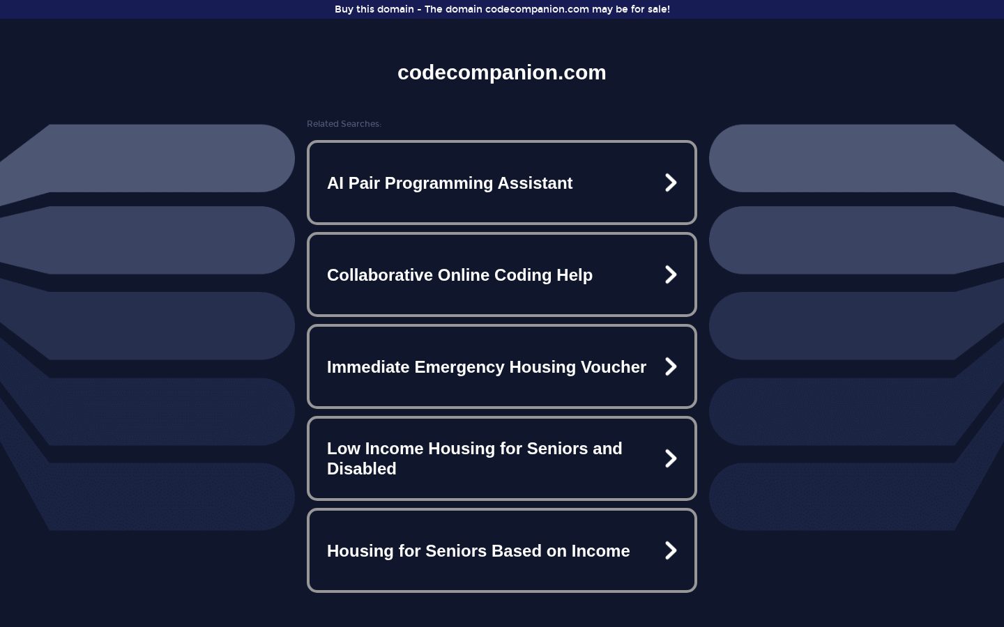 Code Companion Homepage