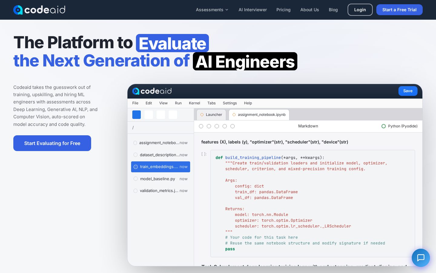 Codeaid Homepage