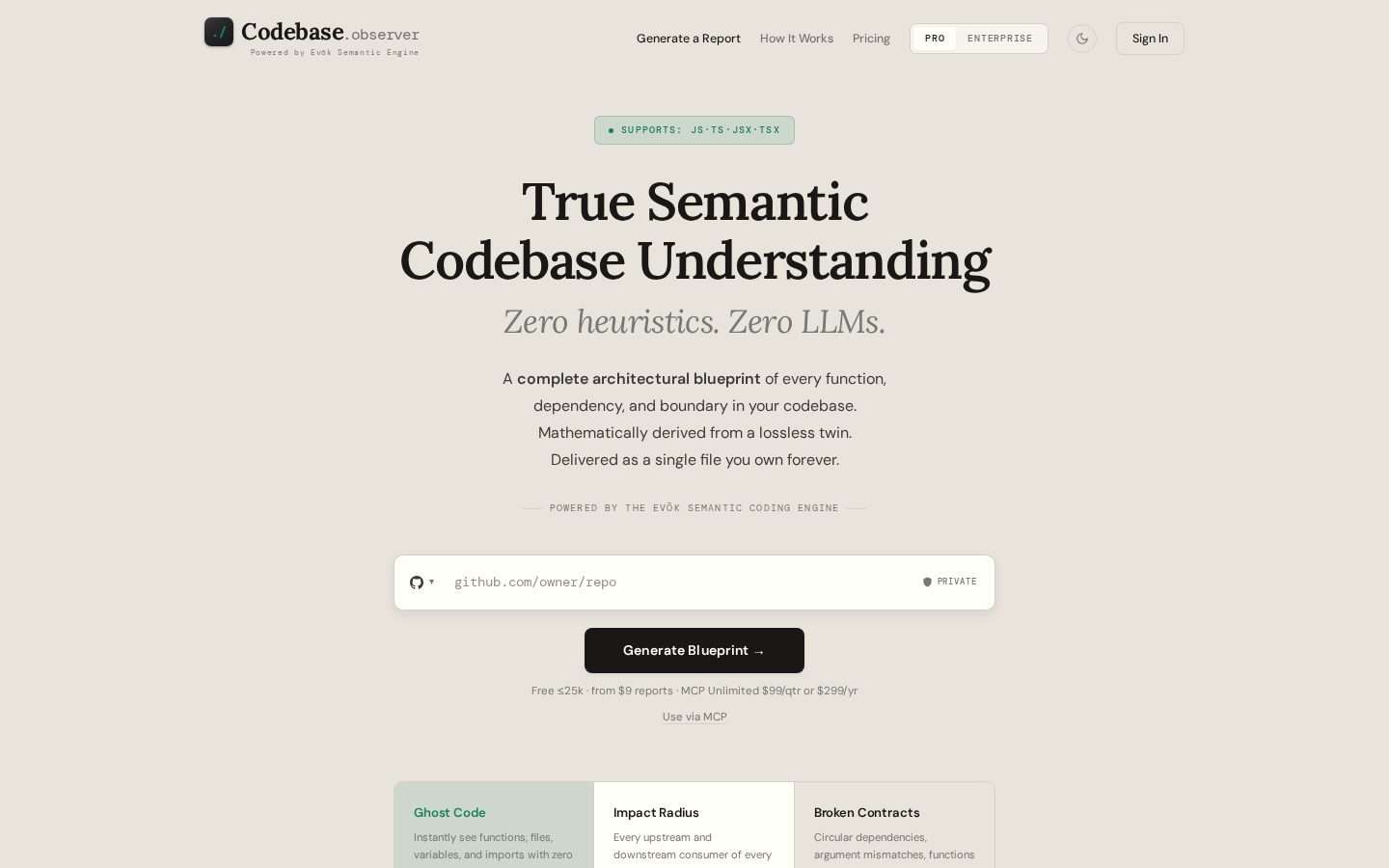Codebase.Observer Homepage
