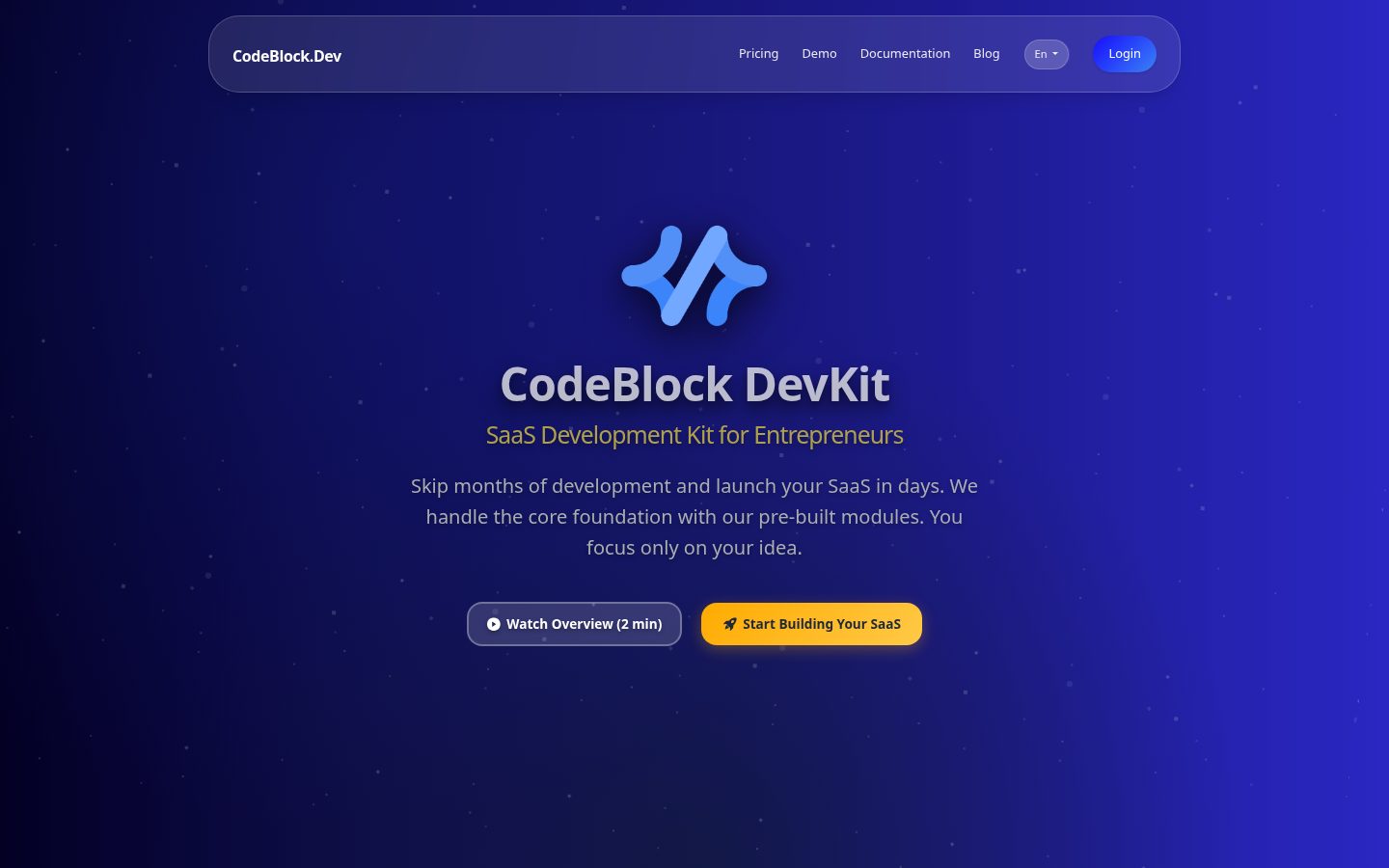 CodeBlock DevKit Homepage