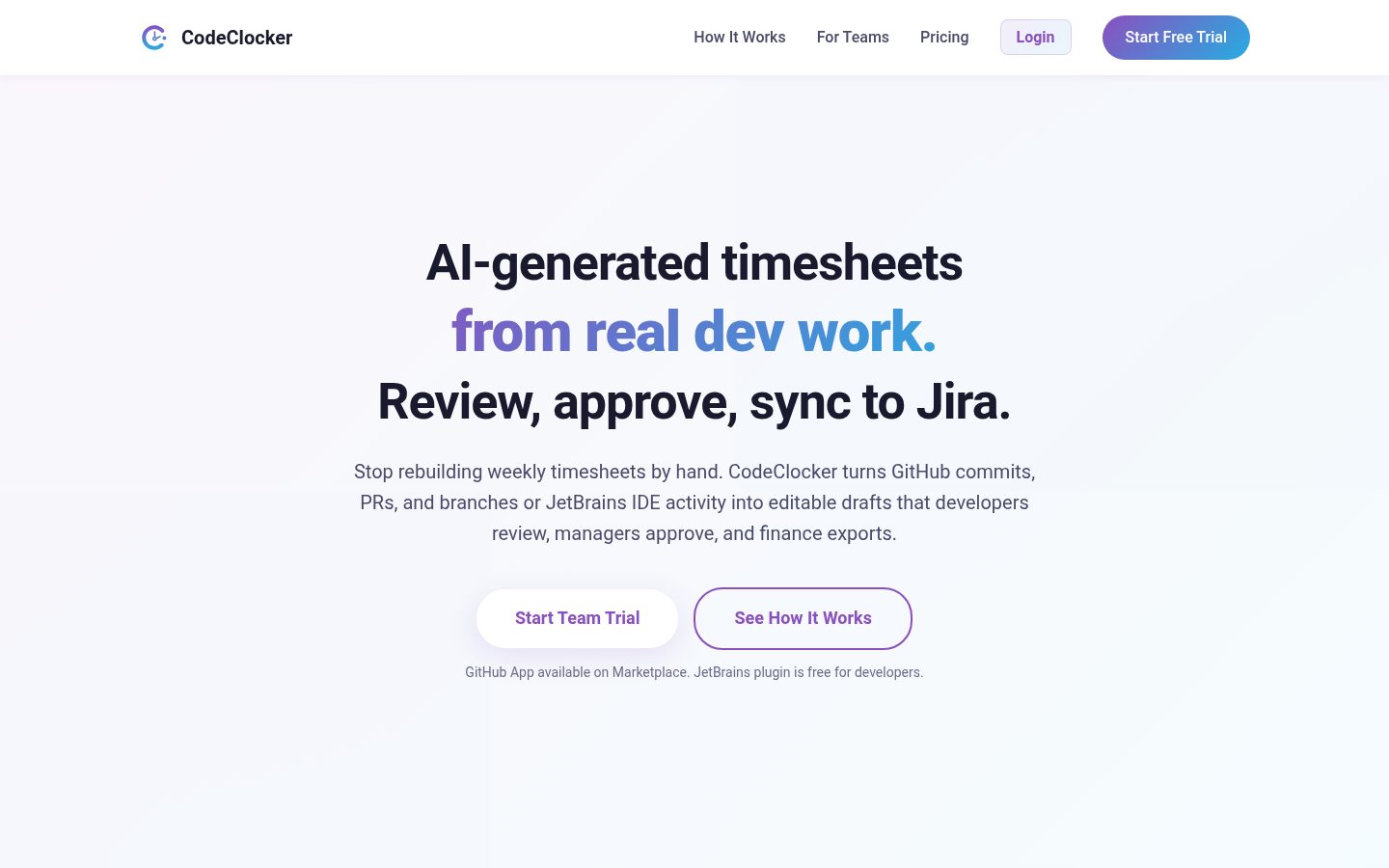 CodeClocker Homepage