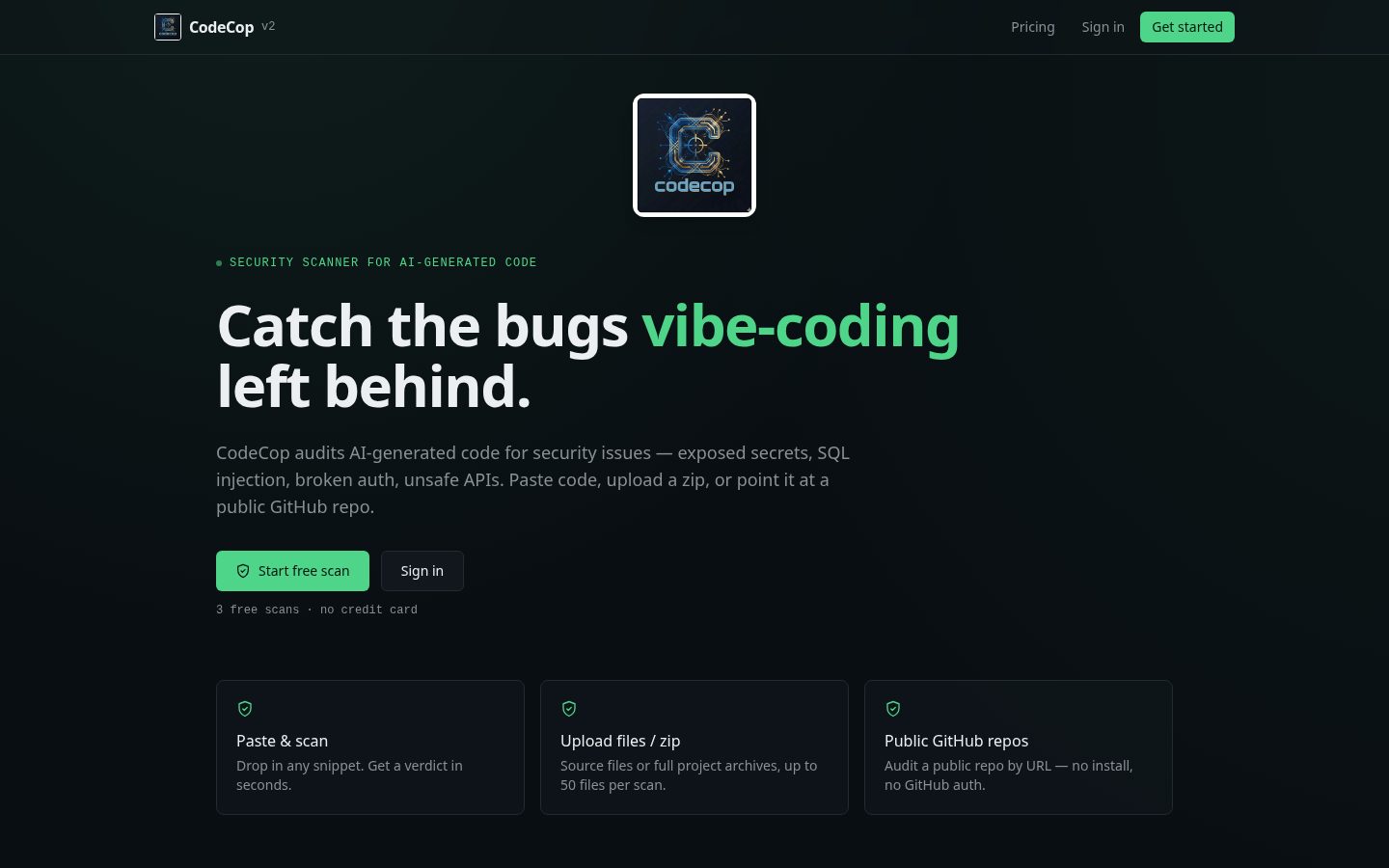 CodeCop Homepage