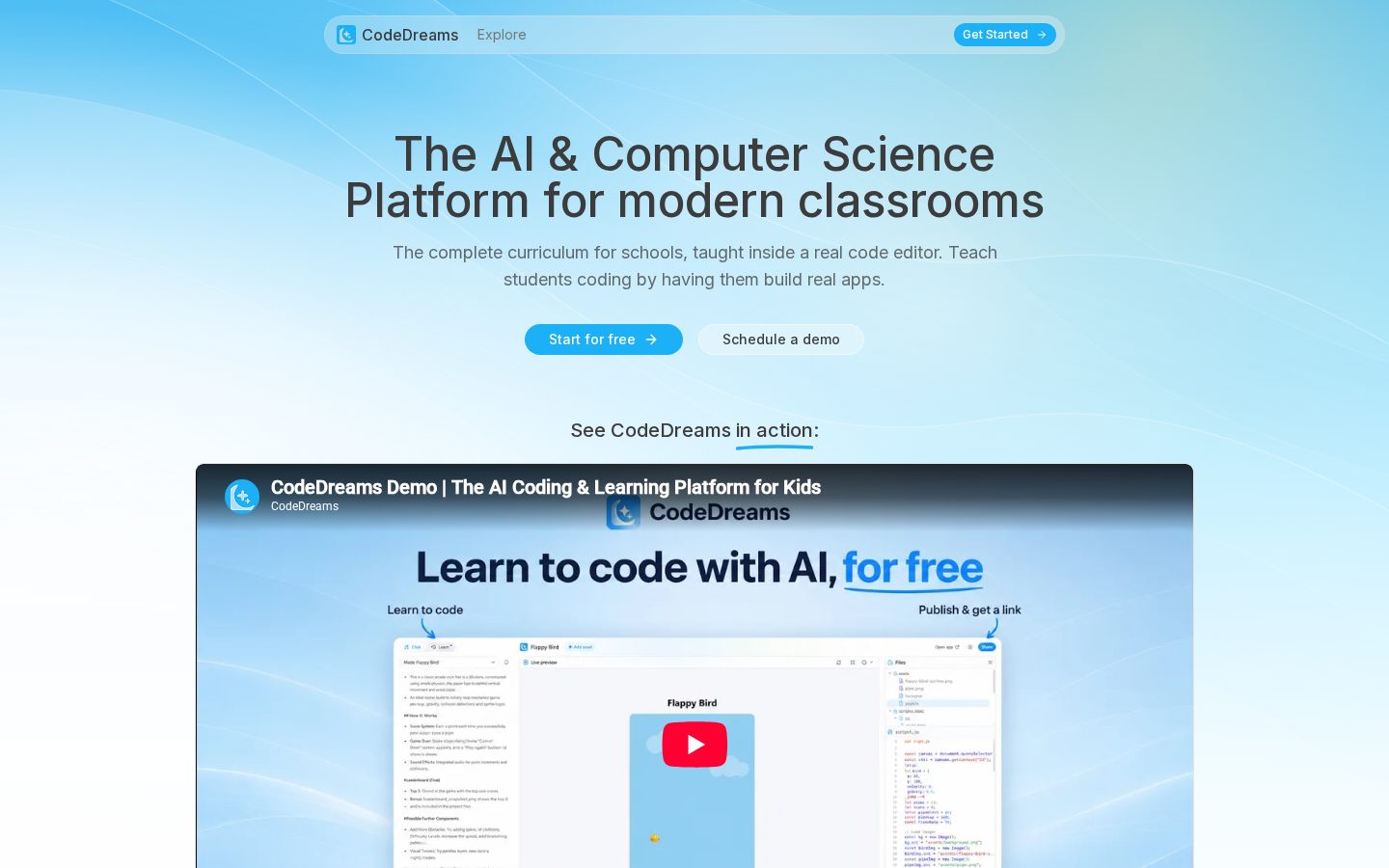 CodeDreams Homepage
