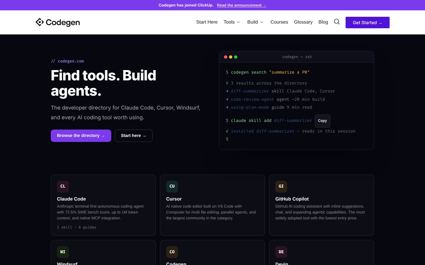 Codegen Homepage