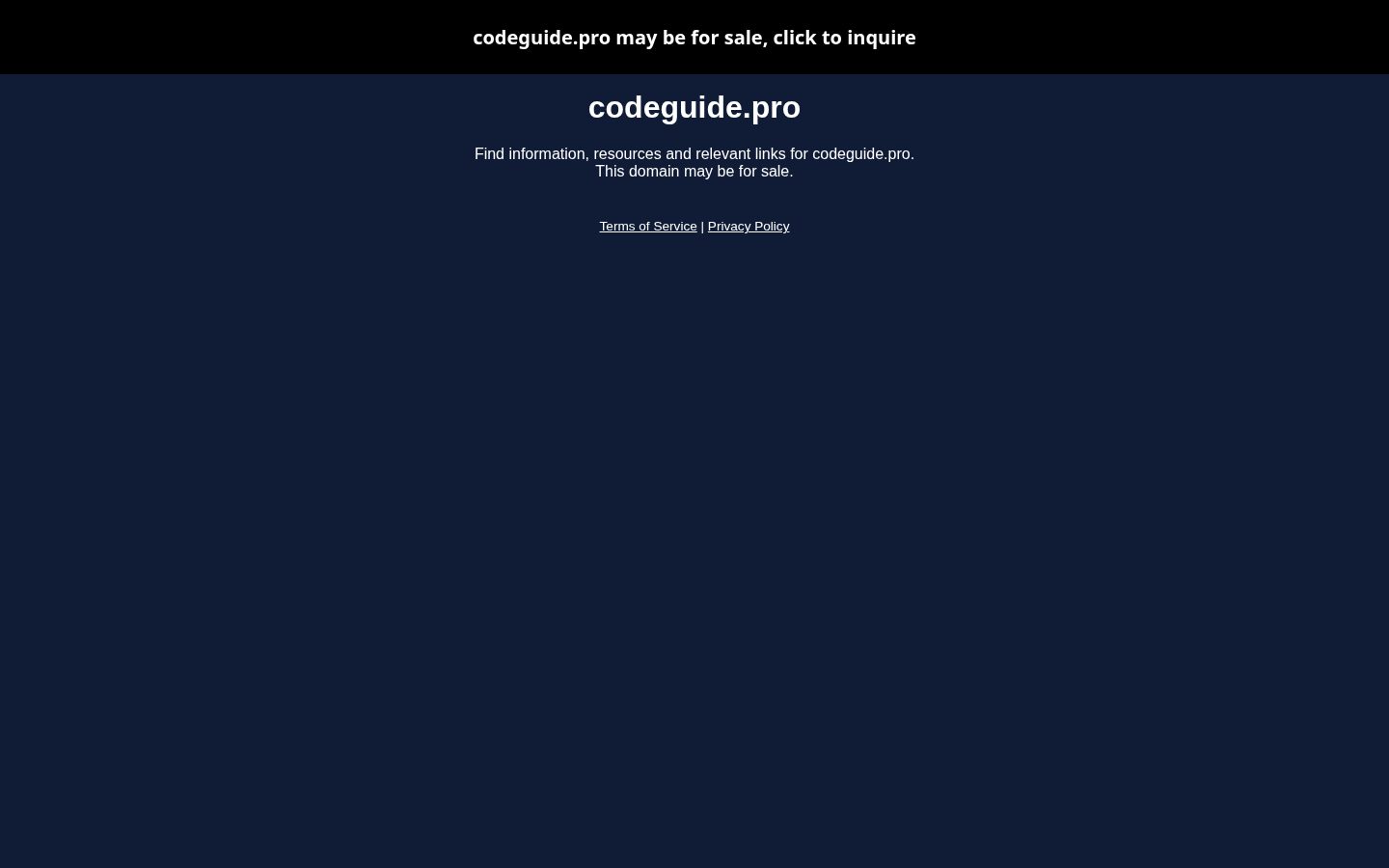 CodeGuideAI Homepage