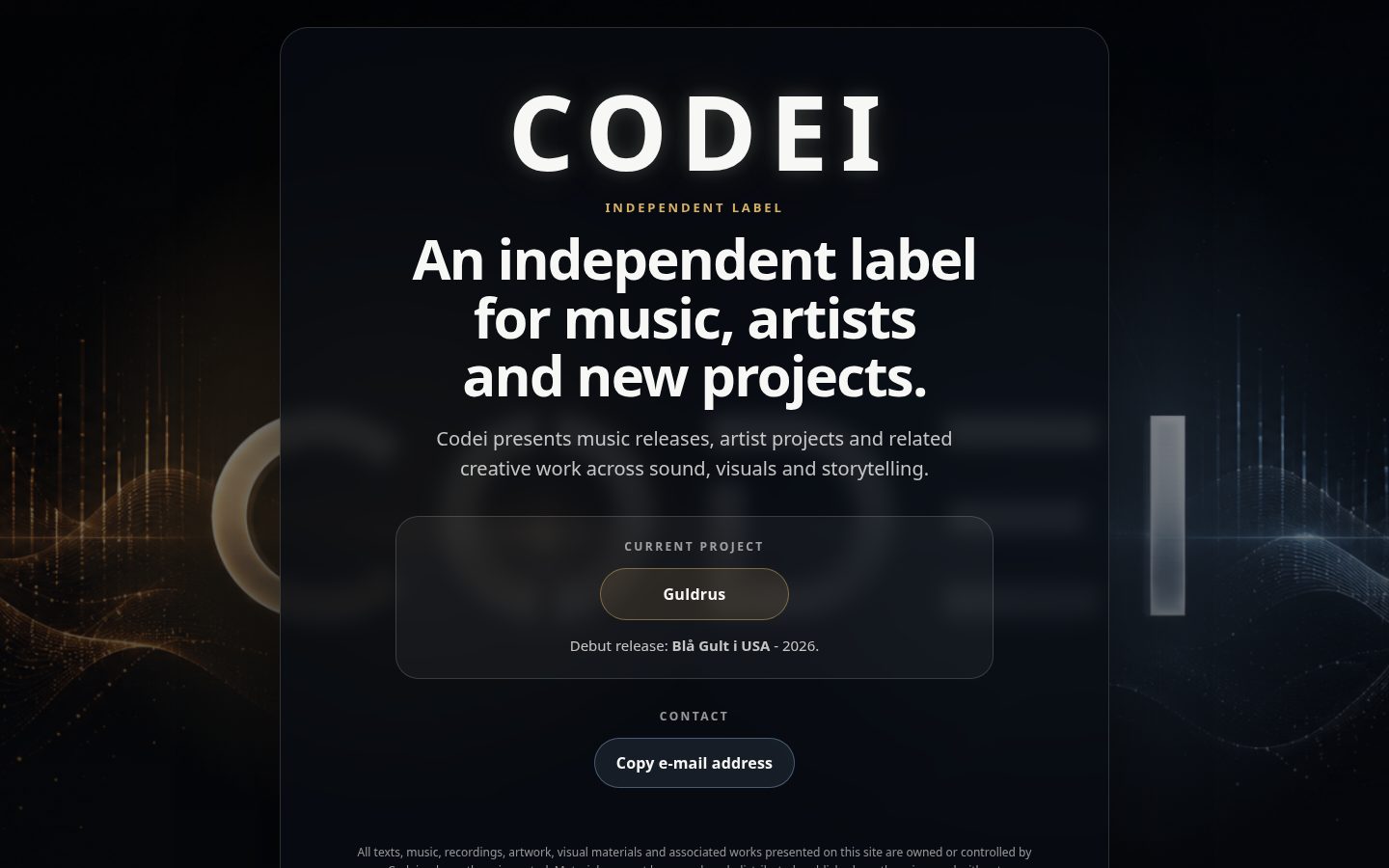 Codei Homepage