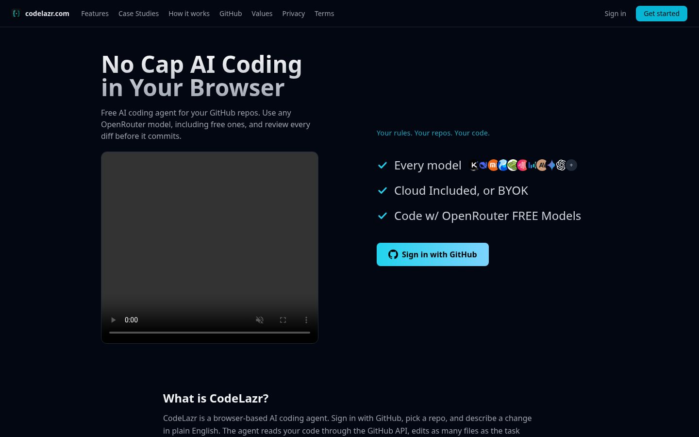 CodeLazr.com Homepage