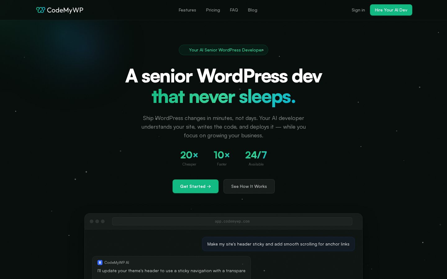 CodeMyWP Homepage