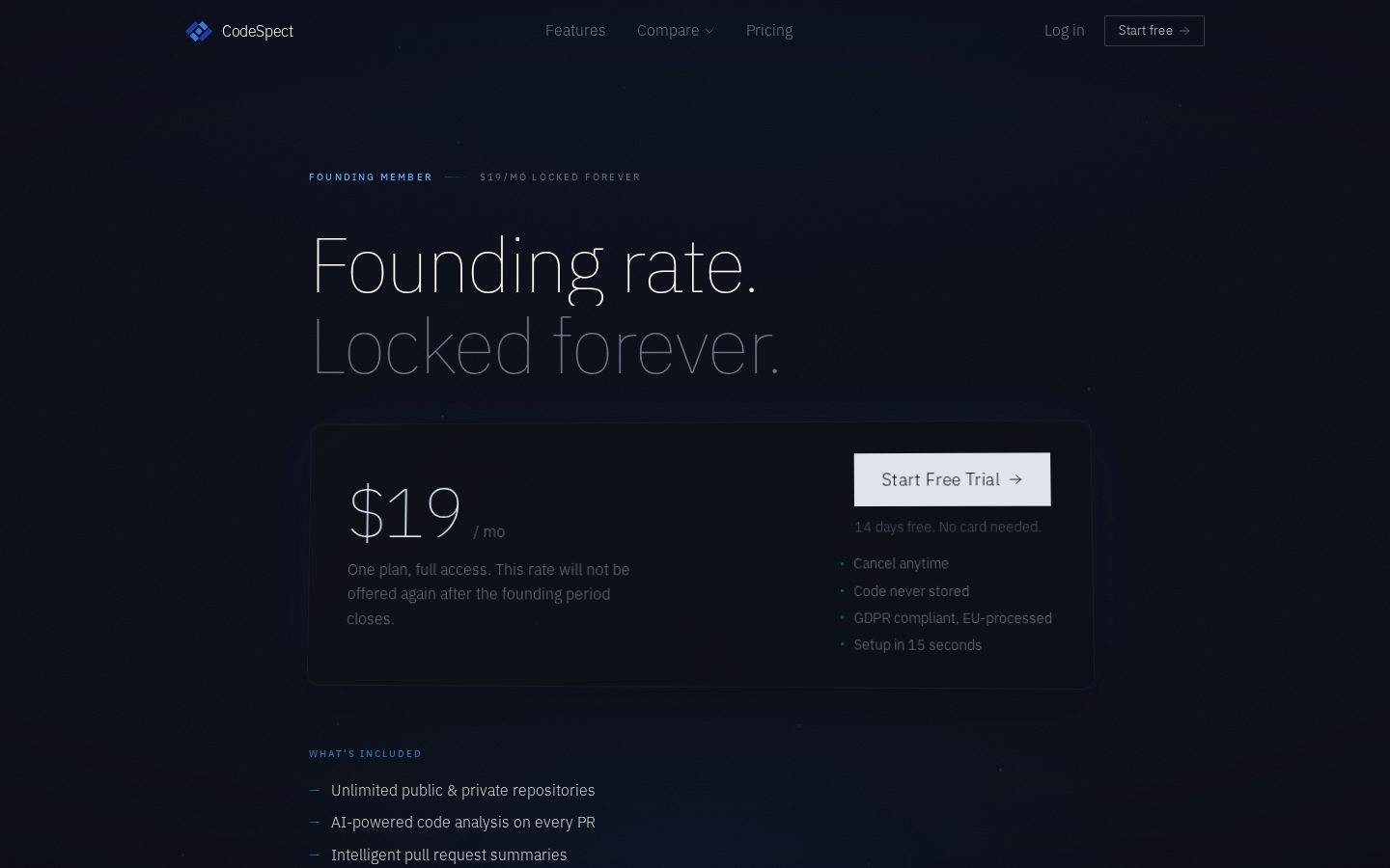 CodeSpect Pricing