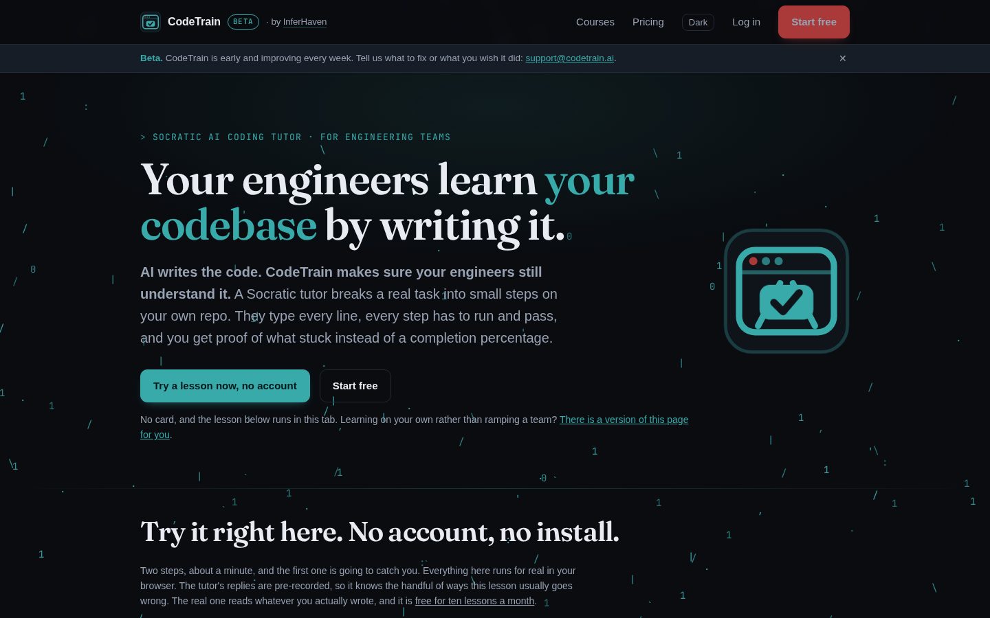 CodeTrain Homepage