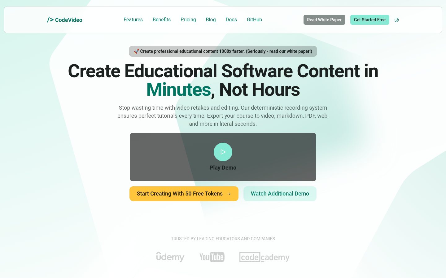 CodeVideo Homepage