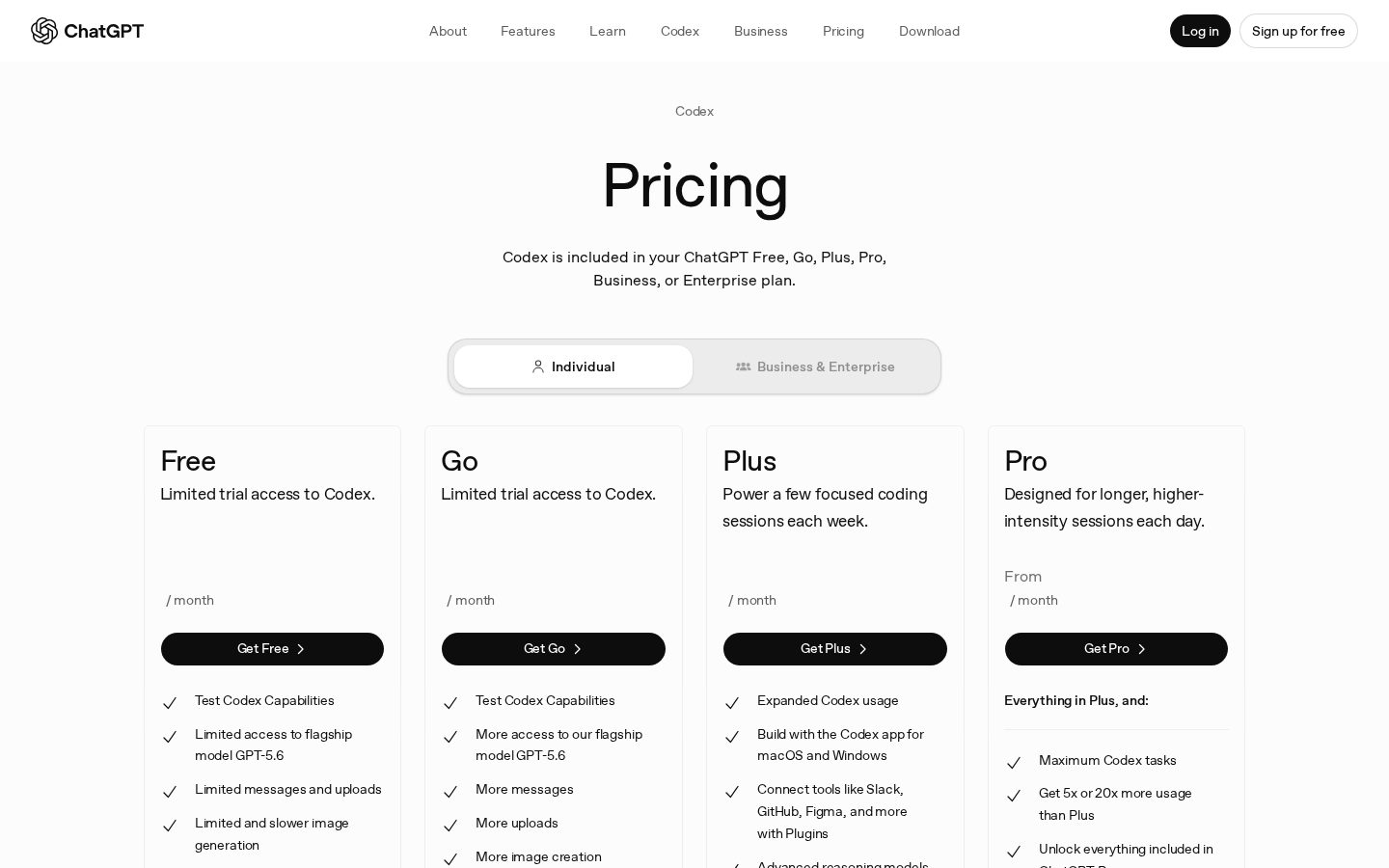Codex 3.0 by OpenAI Pricing