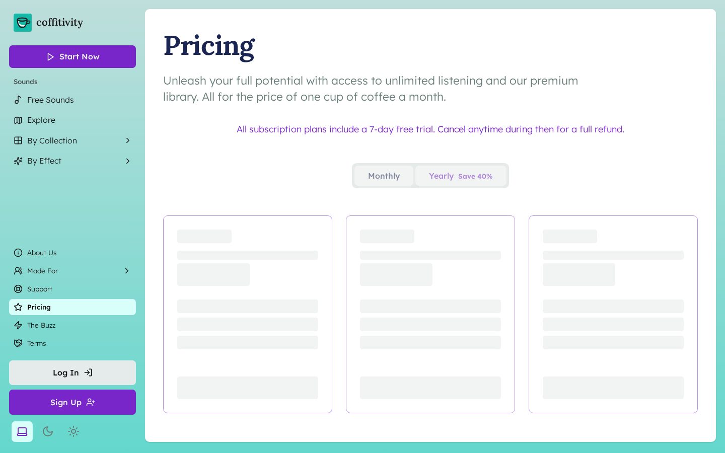 Coffitivity Productivity Sound Tool Pricing
