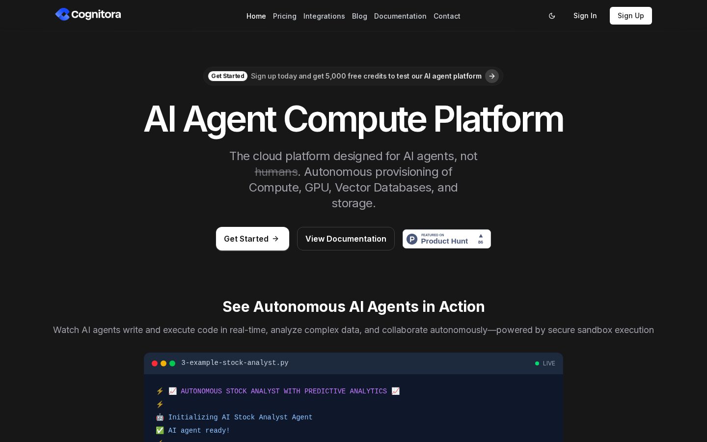 Cognitora Homepage