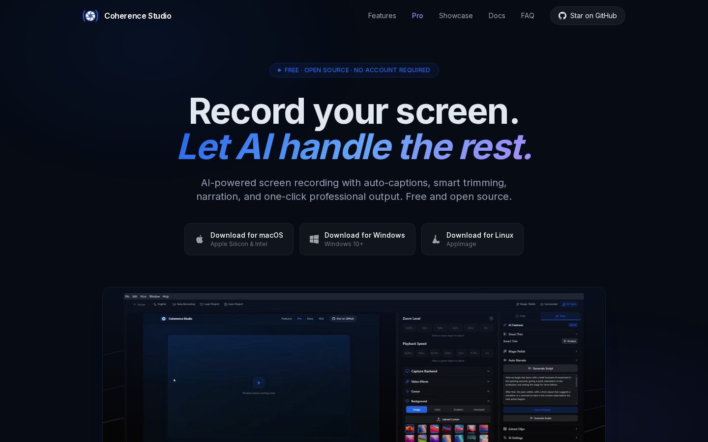 Coherence Studio Homepage