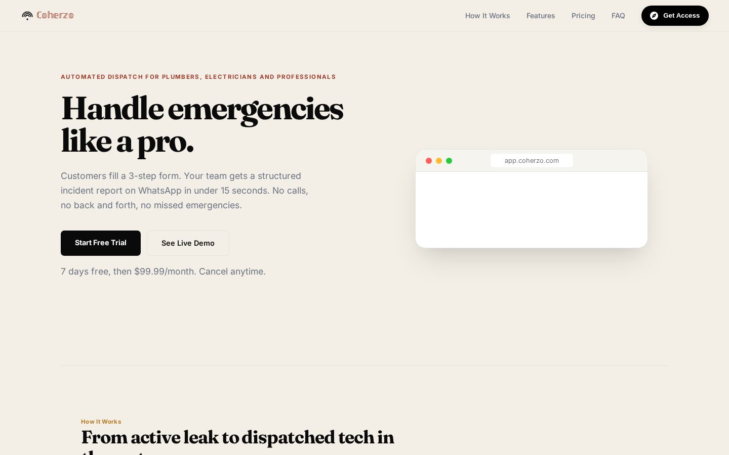 Coherzo Homepage