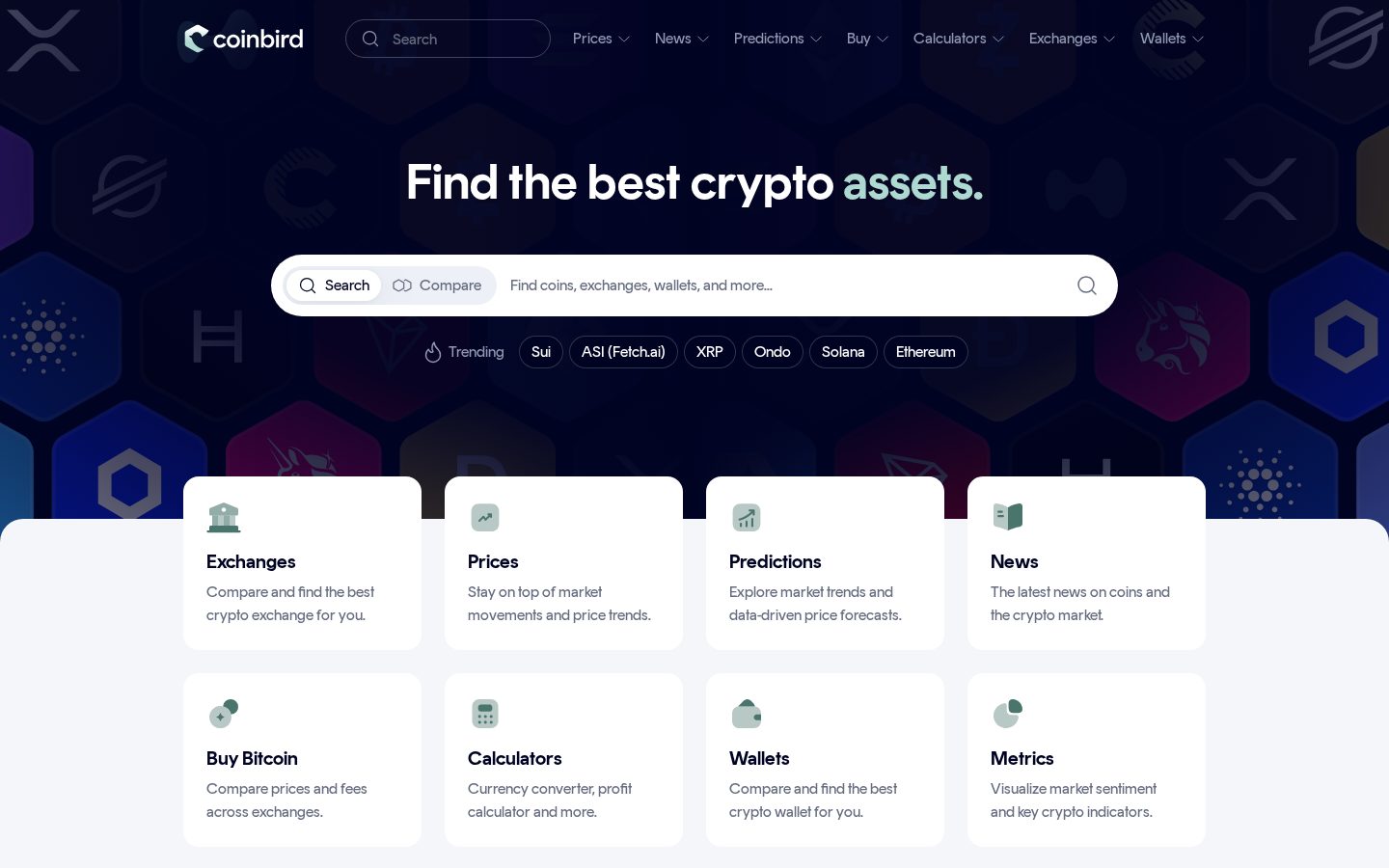 Coinbird Homepage